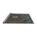 Sideview of Machine Washable Persian Light Blue Traditional Rug, wshtr892lblu