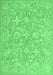 Oriental Emerald Green Traditional Rug, tr893emgrn