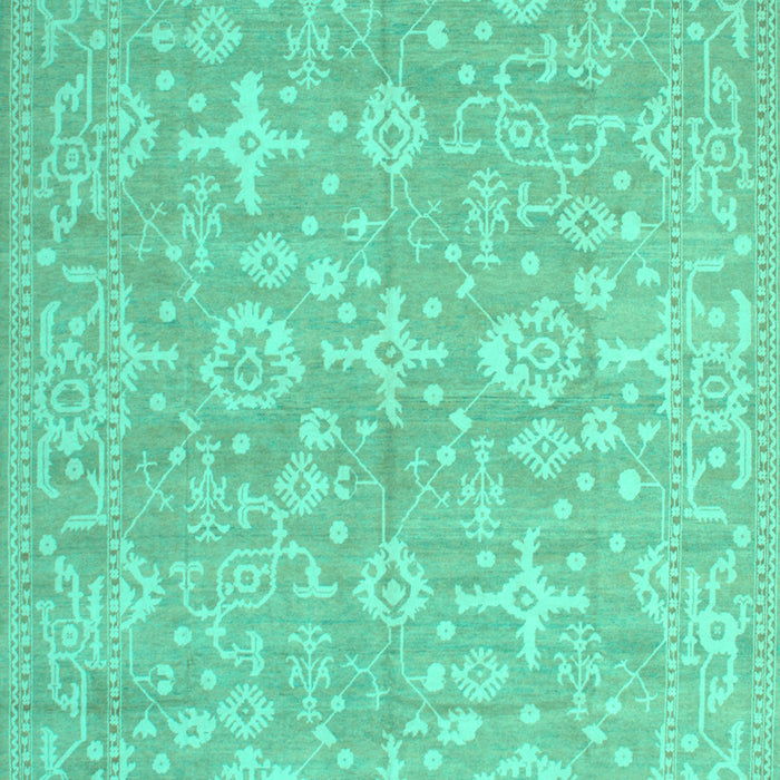 Oriental Turquoise Traditional Rug, tr893turq