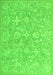 Oriental Green Traditional Rug, tr893grn