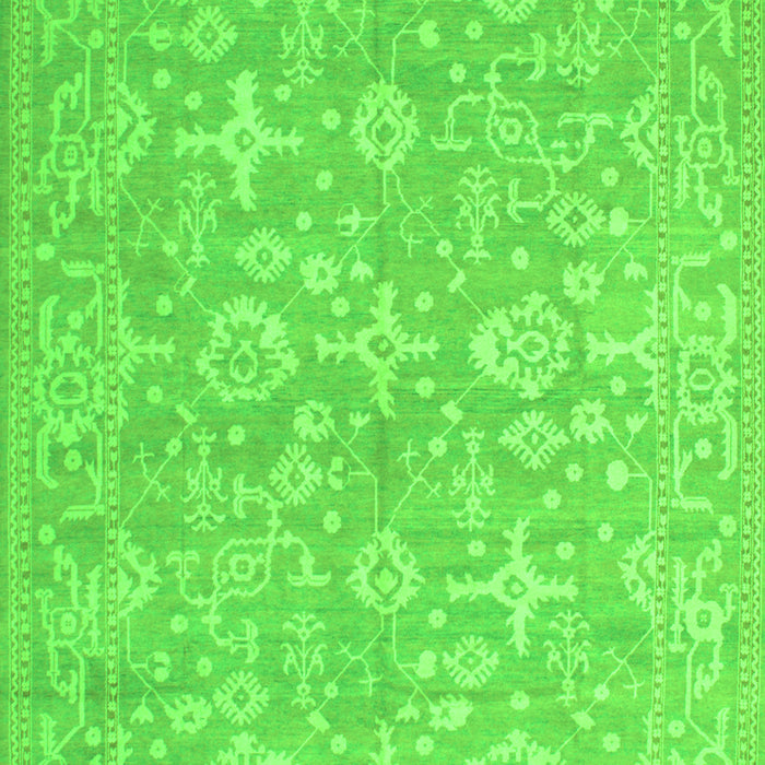 Oriental Green Traditional Rug, tr893grn