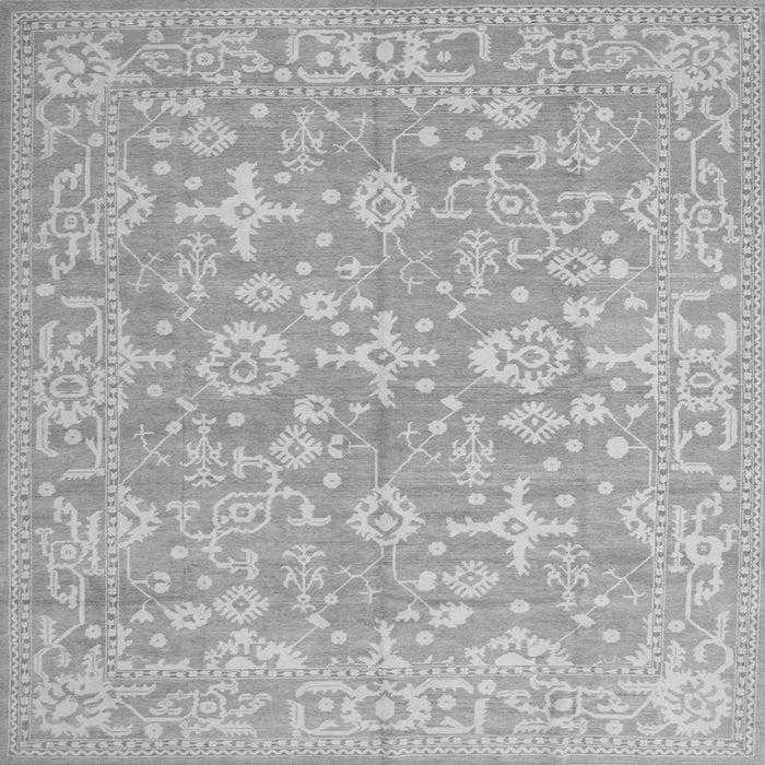 Serging Thickness of Oriental Gray Traditional Rug, tr893gry