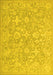 Oriental Yellow Traditional Rug, tr893yw