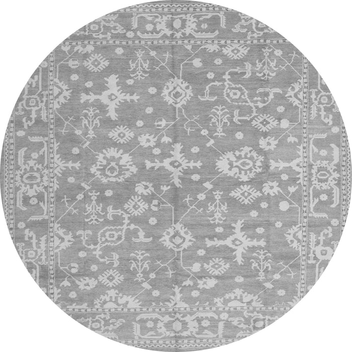 Machine Washable Oriental Gray Traditional Rug, wshtr893gry