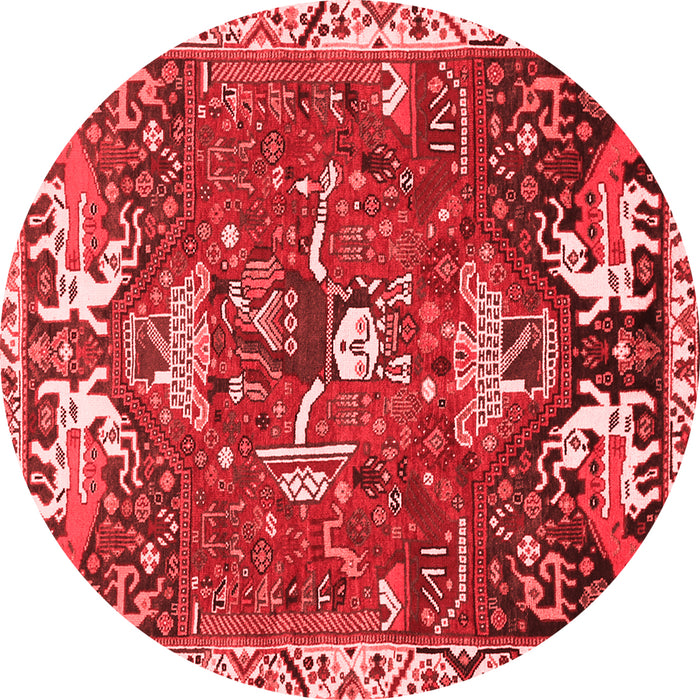 Animal Red Traditional Rug, tr894red