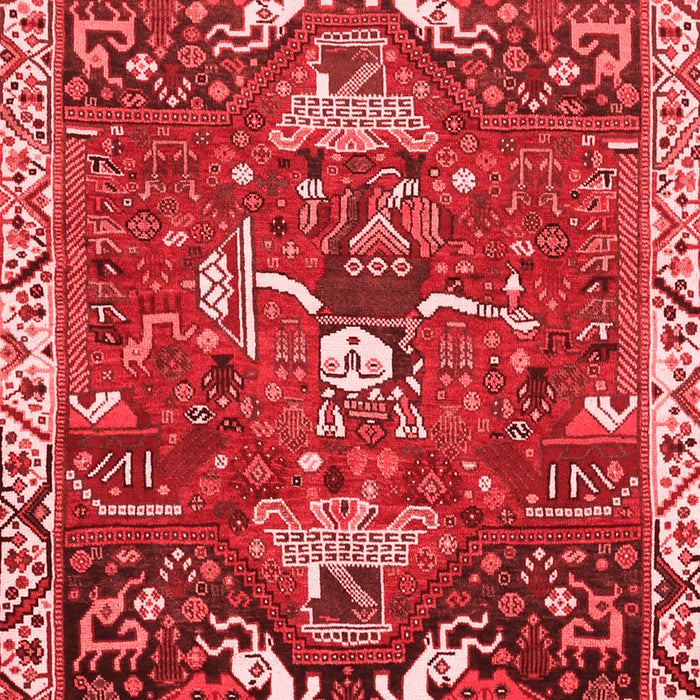 Animal Red Traditional Area Rugs