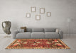 Machine Washable Animal Brown Traditional Rug in a Living Room,, wshtr894brn