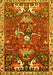 Animal Yellow Traditional Rug, tr894yw