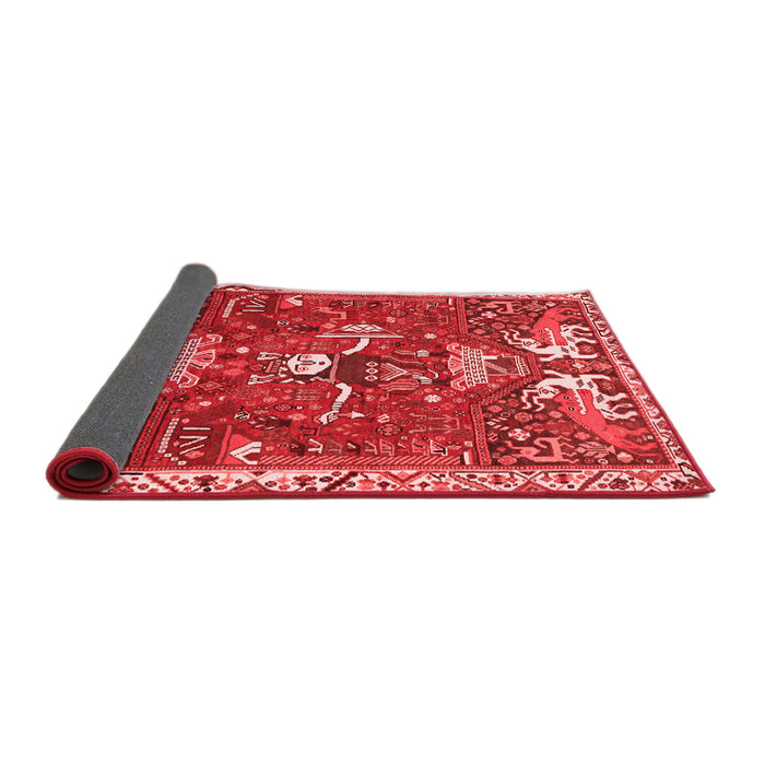 Animal Red Traditional Area Rugs