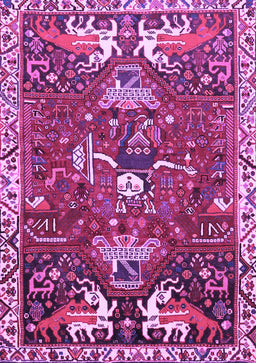 Animal Purple Traditional Rug, tr894pur
