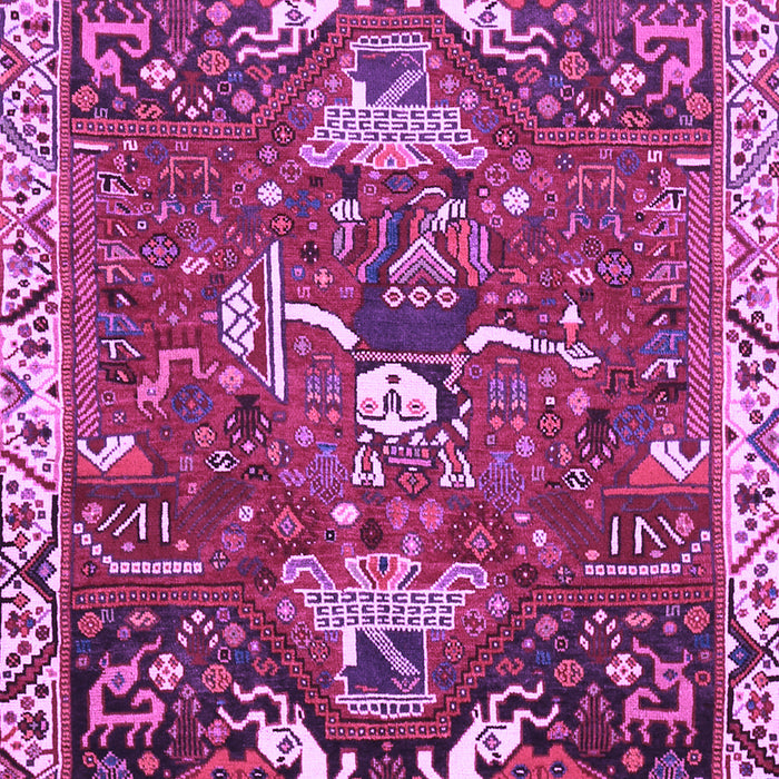 Animal Purple Traditional Rug, tr894pur