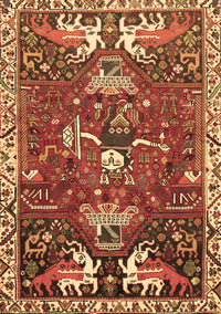 Animal Brown Traditional Rug, tr894brn