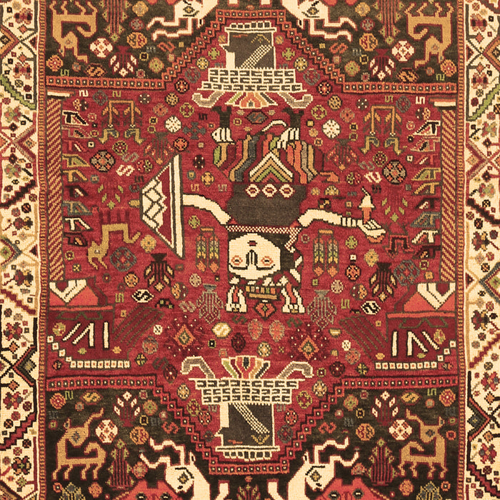 Animal Brown Traditional Rug, tr894brn