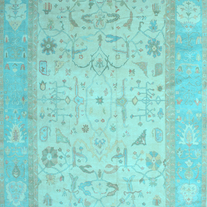 Machine Washable Persian Light Blue Traditional Rug, wshtr895lblu