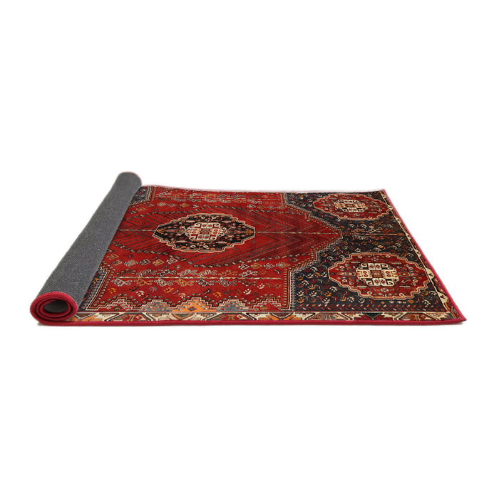Sideview of Traditional Red Persian Rug, tr896
