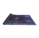 Sideview of Persian Blue Traditional Rug, tr896blu