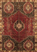 Machine Washable Persian Brown Traditional Rug, wshtr896brn