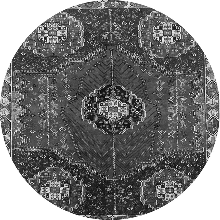 Machine Washable Persian Gray Traditional Rug, wshtr896gry