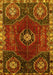 Machine Washable Persian Yellow Traditional Rug, wshtr896yw