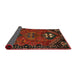 Sideview of Traditional Sienna Brown Persian Rug, tr897