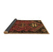 Sideview of Persian Brown Traditional Rug, tr897brn