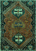 Persian Turquoise Traditional Rug, tr897turq