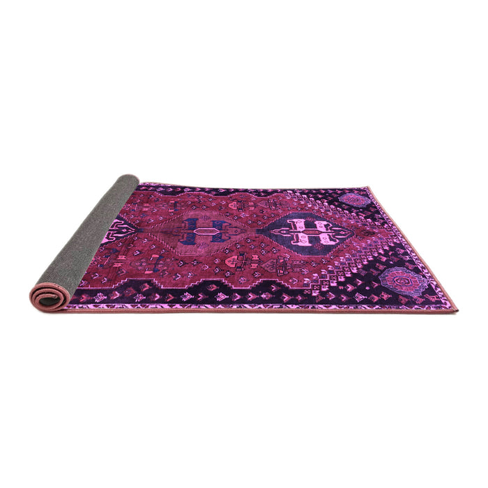 Sideview of Persian Purple Traditional Rug, tr897pur