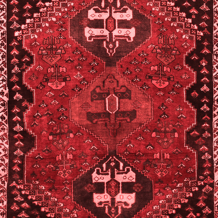 Machine Washable Persian Red Traditional Rug, wshtr897red