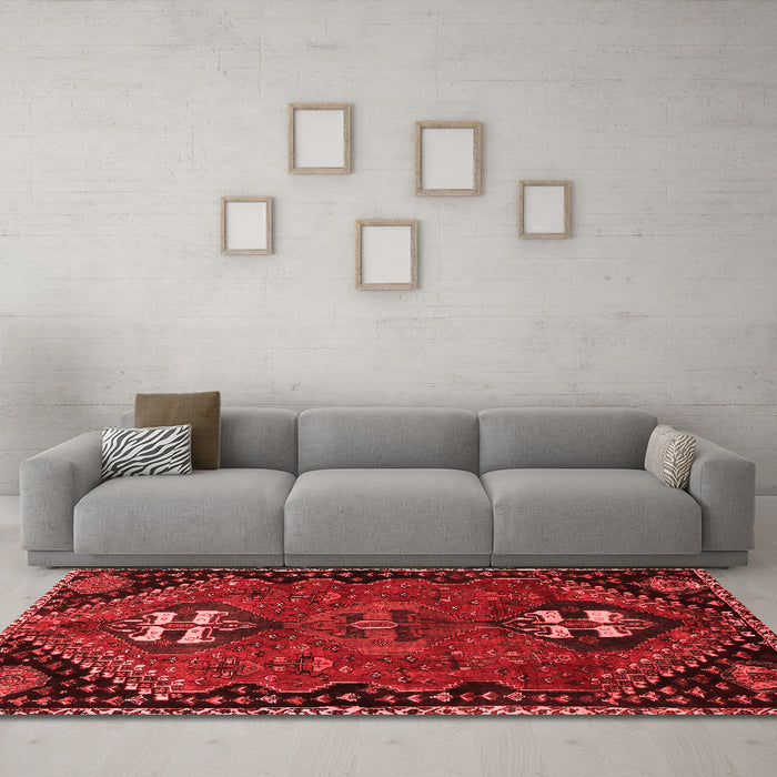 Traditional Red Washable Rugs