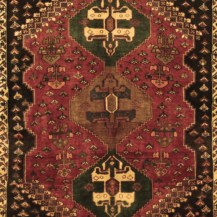 Machine Washable Persian Brown Traditional Rug, wshtr897brn