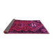 Sideview of Persian Pink Traditional Rug, tr897pnk