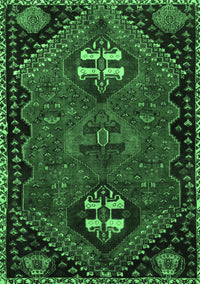 Persian Emerald Green Traditional Rug, tr897emgrn