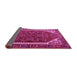 Sideview of Persian Pink Traditional Rug, tr898pnk