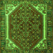 Serging Thickness of Persian Green Traditional Rug, tr898grn