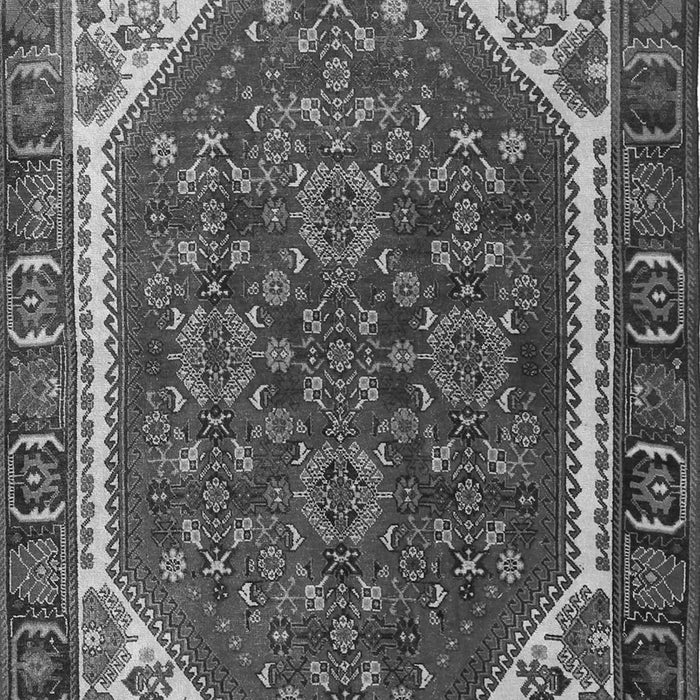Serging Thickness of Machine Washable Persian Gray Traditional Rug, wshtr898gry