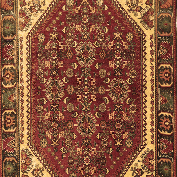 Machine Washable Persian Brown Traditional Rug, wshtr898brn