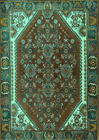 Persian Turquoise Traditional Rug, tr898turq