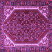 Square Persian Purple Traditional Rug, tr898pur