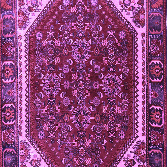 Machine Washable Persian Purple Traditional Area Rugs, wshtr898pur