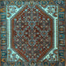 Square Persian Light Blue Traditional Rug, tr898lblu
