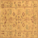 Square Machine Washable Persian Brown Traditional Rug, wshtr899brn