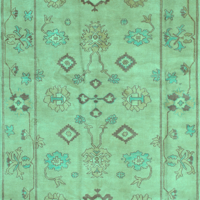 Machine Washable Persian Turquoise Traditional Area Rugs, wshtr899turq