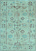 Machine Washable Persian Light Blue Traditional Rug, wshtr899lblu