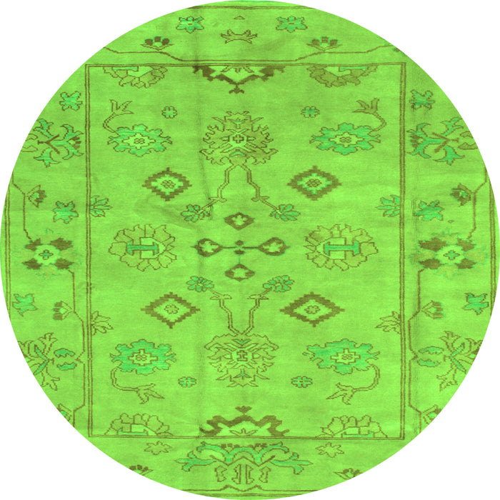 Machine Washable Persian Green Traditional Area Rugs, wshtr899grn