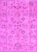 Machine Washable Persian Purple Traditional Area Rugs, wshtr899pur