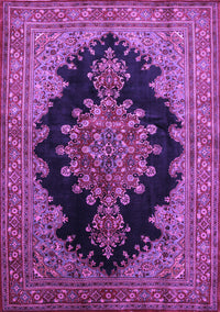 Medallion Purple Traditional Rug, tr89pur