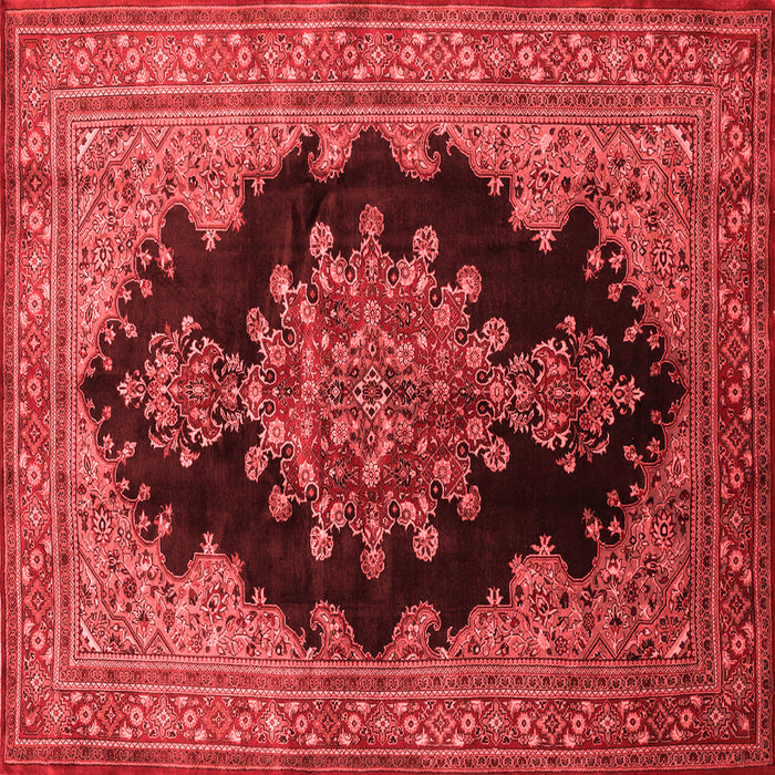 Medallion Red Traditional Rug, tr89red