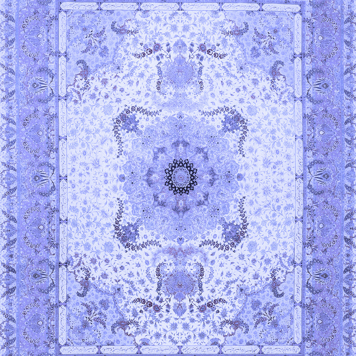 Medallion Blue Traditional Rug, tr8blu