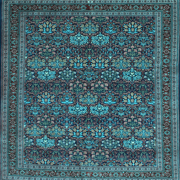 Square Persian Light Blue Traditional Rug, tr900lblu