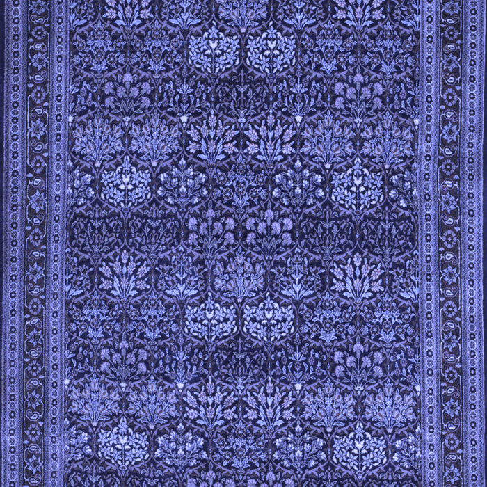 Machine Washable Persian Blue Traditional Rug, wshtr900blu